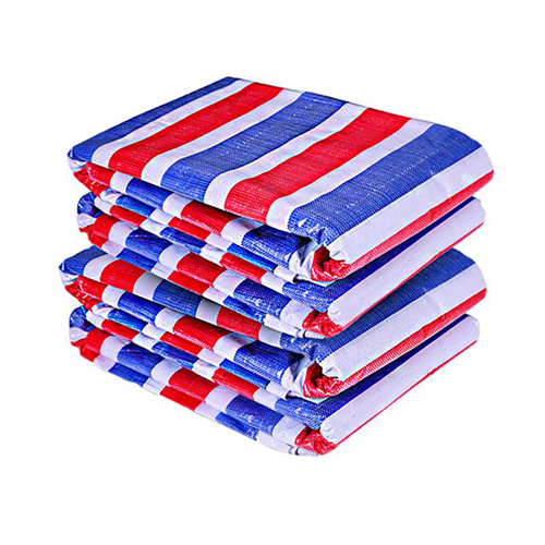 Striped tarpaulin