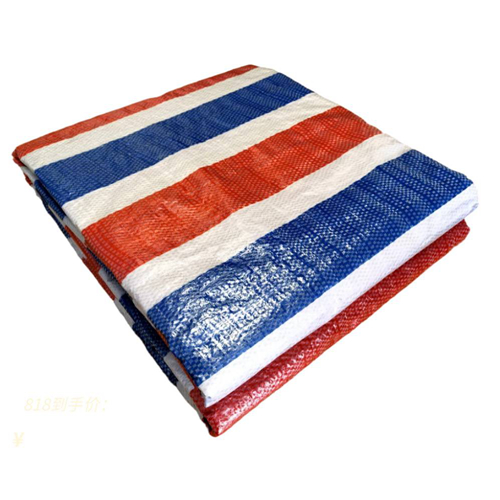 Striped tarpaulin