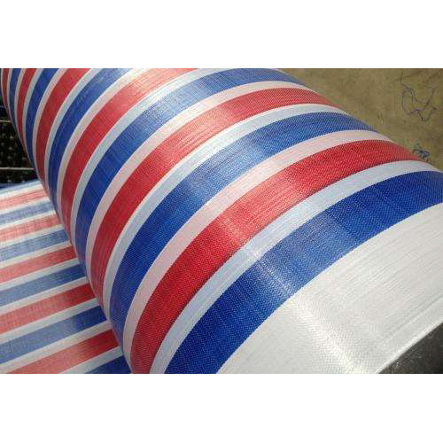Striped tarpaulin