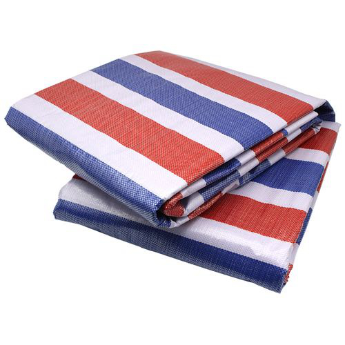 Striped tarpaulin