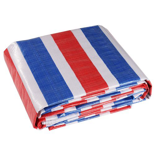 Striped tarpaulin